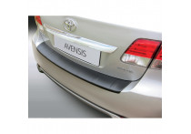 Bumper beschermer passend voor Toyota Avensis 4 deurs 1/2012- 'Ribbed' Zwart