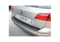 Bumper beschermer passend voor Volkswagen Golf VII Sportsvan 5/2014- 'Ribbed' Zwart