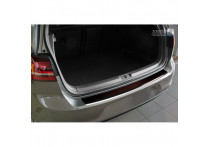 RVS Bumper beschermer passend voor 'Deluxe' Volkswagen Golf VII HB 3/5-deurs 2012- Chroom/Rood-Z