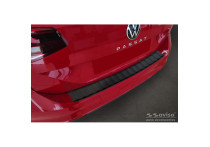 Matzwart RVS Bumper beschermer passend voor Volkswagen Passat 3G Variant 2014- 'Ribs'