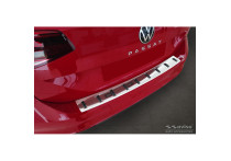 RVS Bumper beschermer passend voor Volkswagen Passat Variant 2014-2019 & Facelift 2019- (incl. R