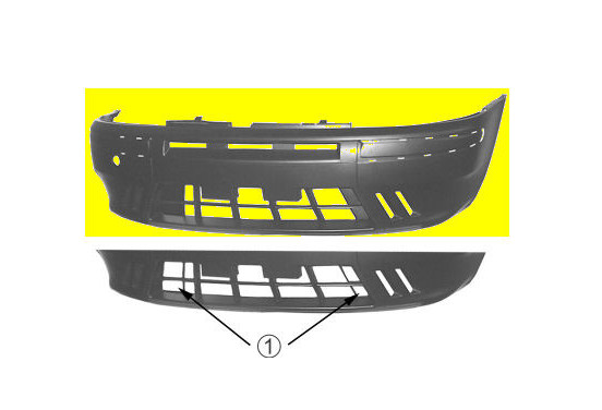 VOORBUMPER 3-deurs  'ELX' 'HLX' niet voor DIESEL  99tot '03 1620574 Equipart