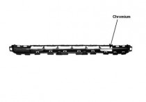 VOORBUMPERGRILL 09+ Boven ZWART/Chroom