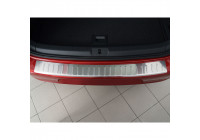 RVS Achterbumperprotector passend voor Volkswagen Golf VII 5 deurs 2012- 'Ribs'