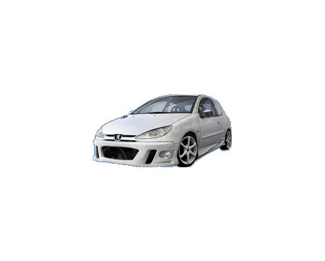 IBherdesign Voorbumper Peugeot 206 'MaxStyle' incl. lampen/gaas IBherdesign Voorbumper Peugeot 206 'MaxStyle' incl. lampen/gaas