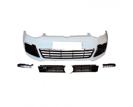 Voorbumper Volkswagen Polo 6R 2009-2014 'R-Look' incl. Grills & DRL's (PP), Thumbnail 2 Voorbumper Volkswagen Polo 6R 2009-2014 'R-Look' incl. Grills & DRL's (PP), Thumbnail 2