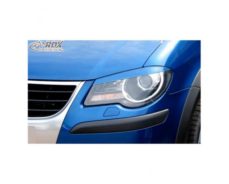 Koplampspoilers Volkswagen Touran 1T Facelift 2006-2011 (ABS) Koplampspoilers Volkswagen Touran 1T Facelift 2006-2011 (ABS)