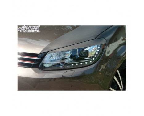Koplampspoilers Volkswagen Touran 1T1 Facelift 2011-2014 & Caddy 2010-2015 (ABS) Koplampspoilers Volkswagen Touran 1T1 Facelift 2011-2014 & Caddy 2010-2015 (ABS)