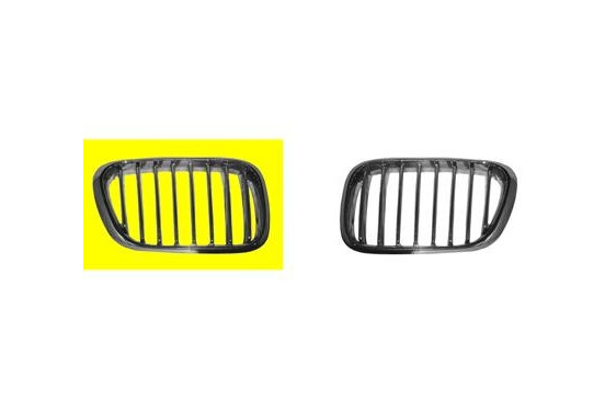 GRILL RECHTS tot 10/'03 (lamellen titanium, lijst chroom)