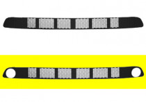 VOORBUMPERGRILL vanaf '03 met MISTLICHTGAT