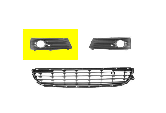 BUMPERGRILL ONDER RECHTS  -2/08 met MISTLICHTGAT