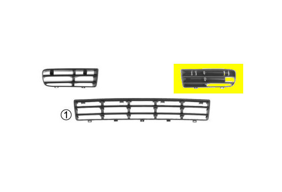 BUMPERGRILL ONDER LINKS  niet VOOR  VR6 & TDi 110KW