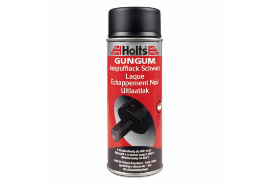 Holts Gun Gum Uitlaatverf Zwart 800° 400ML