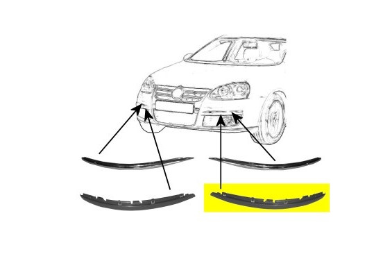 BUMPERLIJST LINKS  BUMPER Lijst Onder Primer