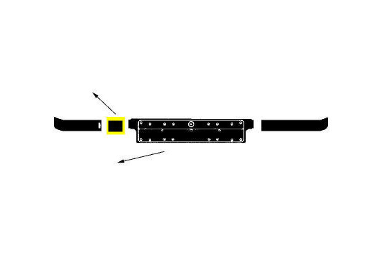 BUMPERLIJST RECHTS BUMPER 9/93+ SLEEPOOG COVER