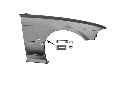 VOORSPATBORD  RECHTS 9/96+ COUPE/CABRIO+ZIJLIC 0644656 Van Wezel