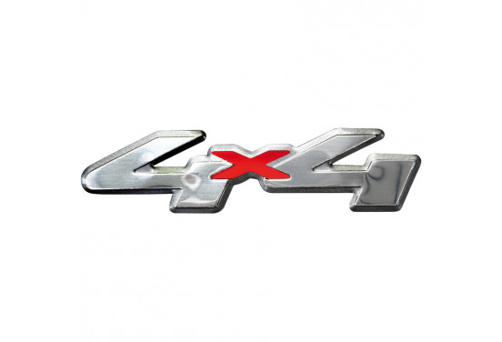 Aluminium Embleem/Logo - 4x4 - 12x3cm