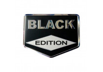 Aluminium Embleem/Logo - BLACK EDITION - 8x6,2cm