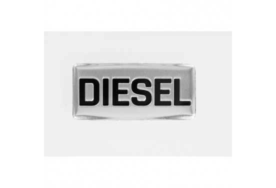 Aluminium Embleem/Logo - DIESEL - 5,5x2,5cm