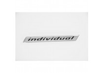 Aluminium Embleem/Logo - INDIVIDUAL - 11,8x1,4cm