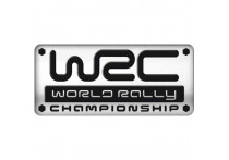 Aluminium Embleem/Logo - WRC - 5,5x2,5cm