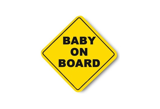 Plaatje 'Baby on board!'