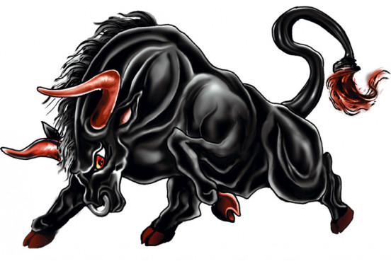 Sticker Raging Bull - 18x12cm