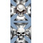 Stickerset Skull in IronCross - 2x 8x8cm, voorbeeld 3