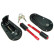 Jeu de goupilles moteur universelles Racing Plus Flush / goupille + serrure - noires + goupilles en aluminium rouges, Vignette 2