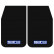 Bavettes universelles Sparco « grandes » - Noires, lot de 2