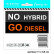 Autocollant de tatouage de voiture 'NO HYBRID GO DIESEL' - 11x5.6cm, Vignette 2