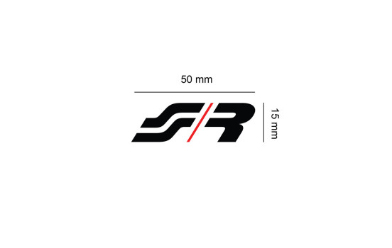 Autocollant Simoni Racing 'SR' - 50x15mm