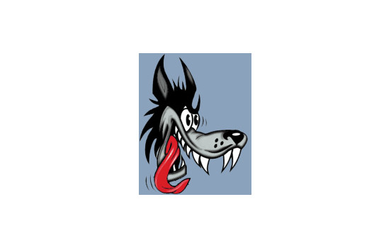 Autocollant Wolf - 8x10cm, Image 2