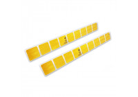 Bandes Réfléchissantes / Autocollants - 50x5,5cm - Jaune - Set Ã 2 pièces