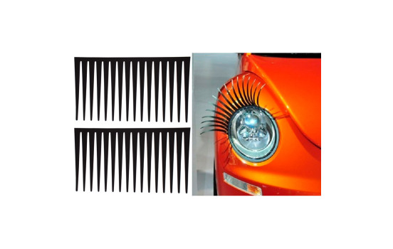 Cils pour phares auto-adhésifs Simoni Racing - Noir - Set de 2 pièces, Image 2