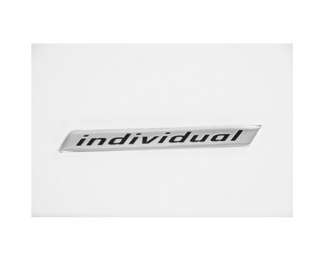 Emblème/Logo en Aluminium - INDIVIDUEL - 11,8x1,4cm