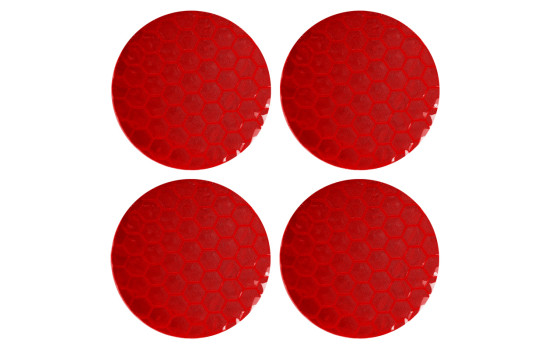 Ensemble d'autocollants 'Reflective' Simoni Racing - Rouge - Ensemble de 4 pièces, Image 2