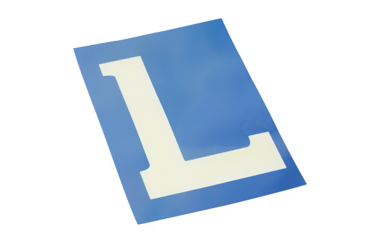 Etiquette électrostatique 'L'