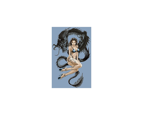 Sticker Femme Dragon - 17x10.8 cm, Image 2