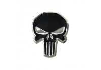 Emblème/Logo en Aluminium - Crâne - 7.5x5.5cm