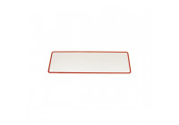 Plaque d'immatriculation courte rouge