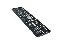 Support de plaque d'immatriculation Carpoint Cliquez + Bordure de texte