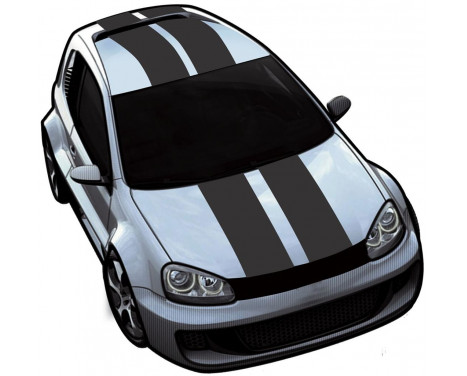 ViperStripes matt black - set de 2 pièces - longueur 500 cm / largeur 10 cm ViperStripes matt black - set de 2 pièces - longueur 500 cm / largeur 10 cm