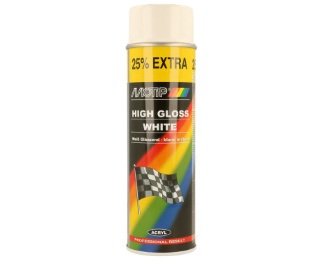 Motip Rallye Laque - Blanc brillant - 500ml, Image 2