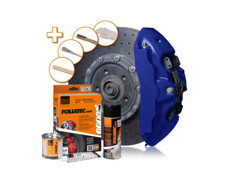 Foliatec Kit de peinture pour étriers de frein - Performance Blue Gloss - 3 composants