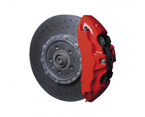 Set de peinture pour étriers de freins Foliatec - Racing Rosso - 7 pièces