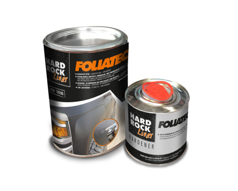 Foliatec Film de pulvérisation pour carrosserie de voiture (Film de pulvérisation) - Hard Rock Line Noir 2,5 L
