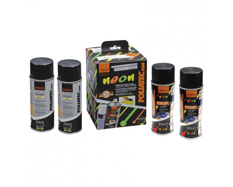Foliatec Spray Film Set 4 pièces NEON - bleu 2x400ml + couche de base 2x400ml, Vignette 7 Foliatec Spray Film Set 4 pièces NEON - bleu 2x400ml + couche de base 2x400ml, Vignette 7