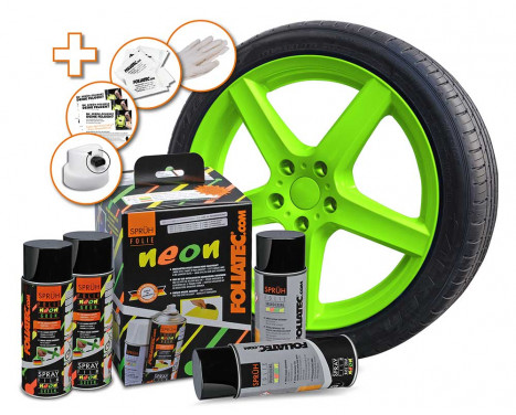 Foliatec Spray Film (Spray Foil) set - NEON green - 4 pièces Foliatec Spray Film (Spray Foil) set - NEON green - 4 pièces