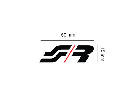 Autocollant Simoni Racing 'SR' - 50x15mm